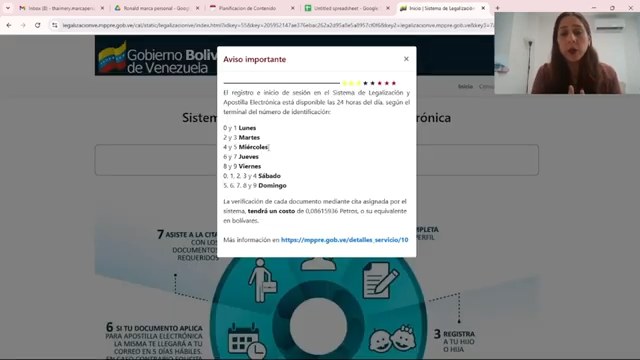 Aviso sobre el cronograma de acceso según el número de cédula.