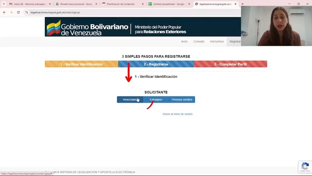 Pantalla de registro para nuevos usuarios.